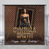 Aperturee - Aperturee Luxury Coffee Custom Photo 40th Birthday Backdrop